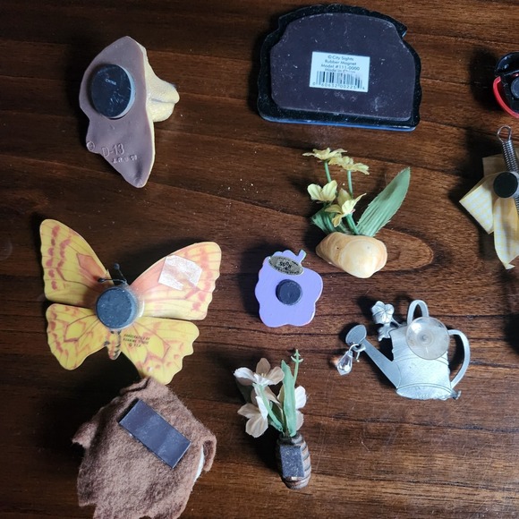 Lot of 13 vintage magnets. Some handmade. Florida, Butterfly, etc 1980s 1990s - Picture 9 of 9